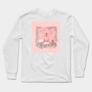 STAY AT HOME_READING Long Sleeve T-Shirt